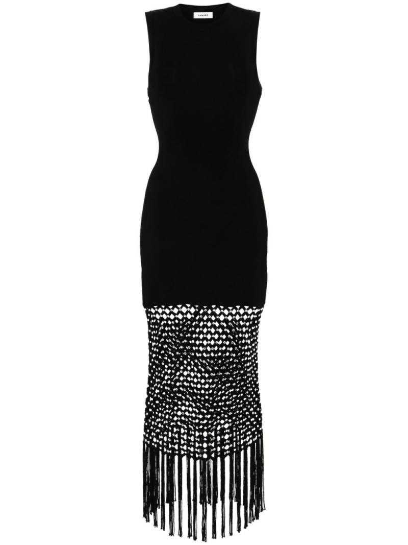 SANDRO crystal-embellished dress - Black von SANDRO