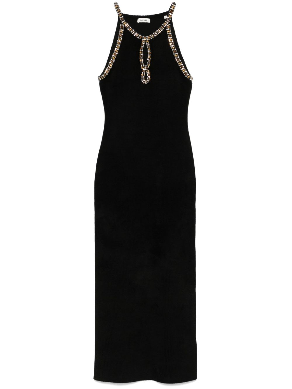 SANDRO crystal-embellished midi dress - Black von SANDRO