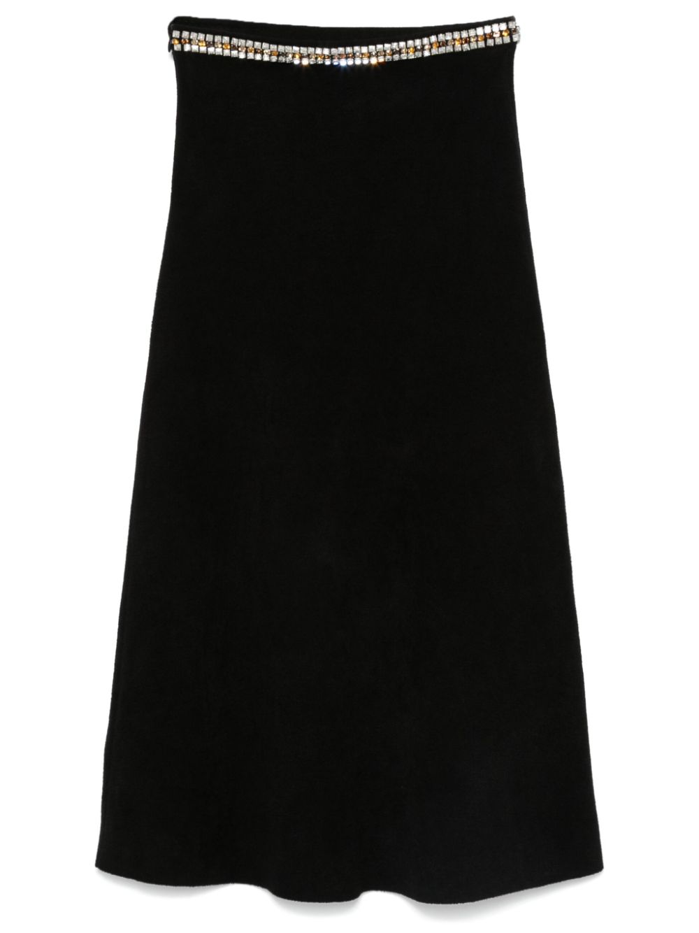 SANDRO crystal-embellished midi skirt - Black von SANDRO