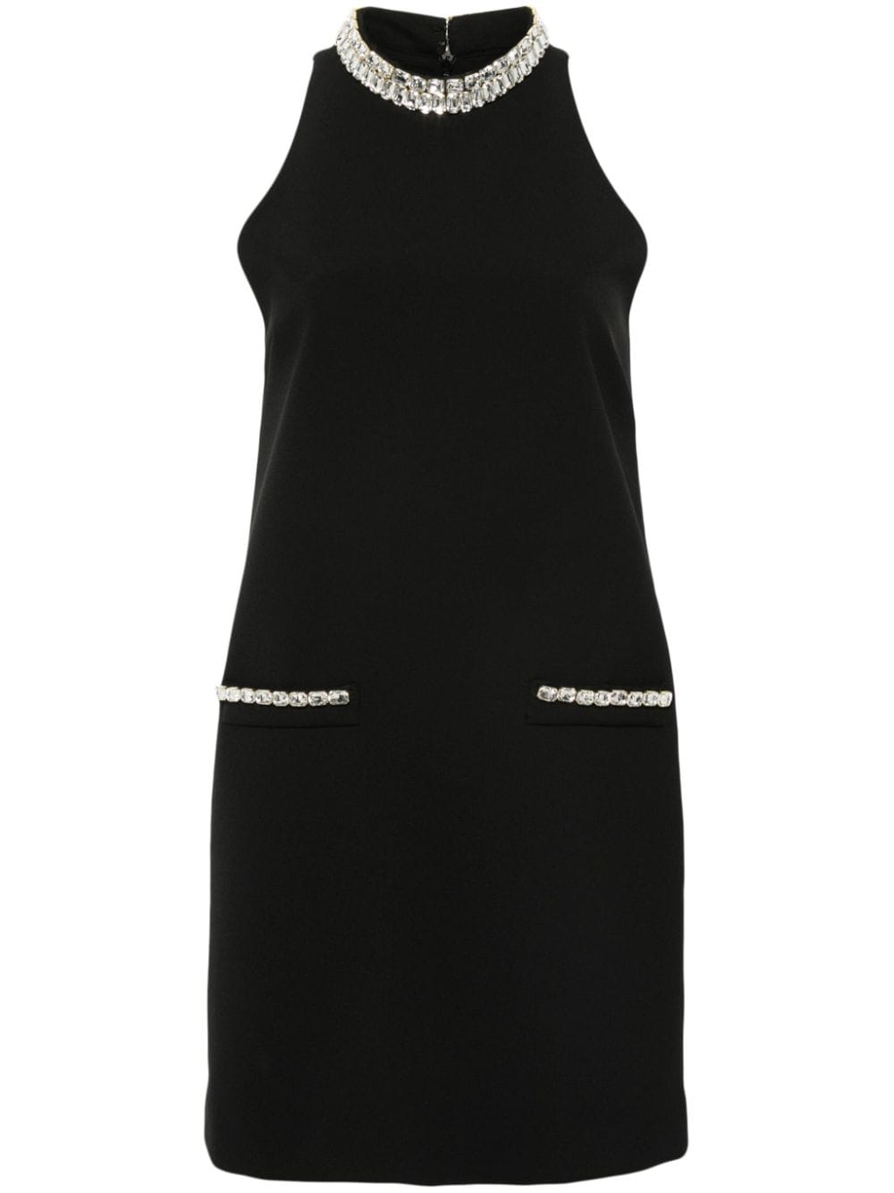 SANDRO crystal-embellished shift mini dress - Black von SANDRO