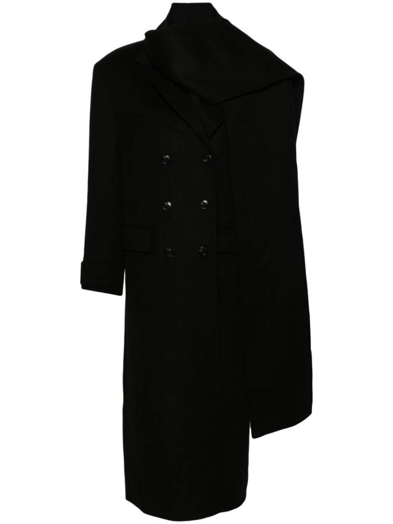 SANDRO double-breasted wool coat - Black von SANDRO