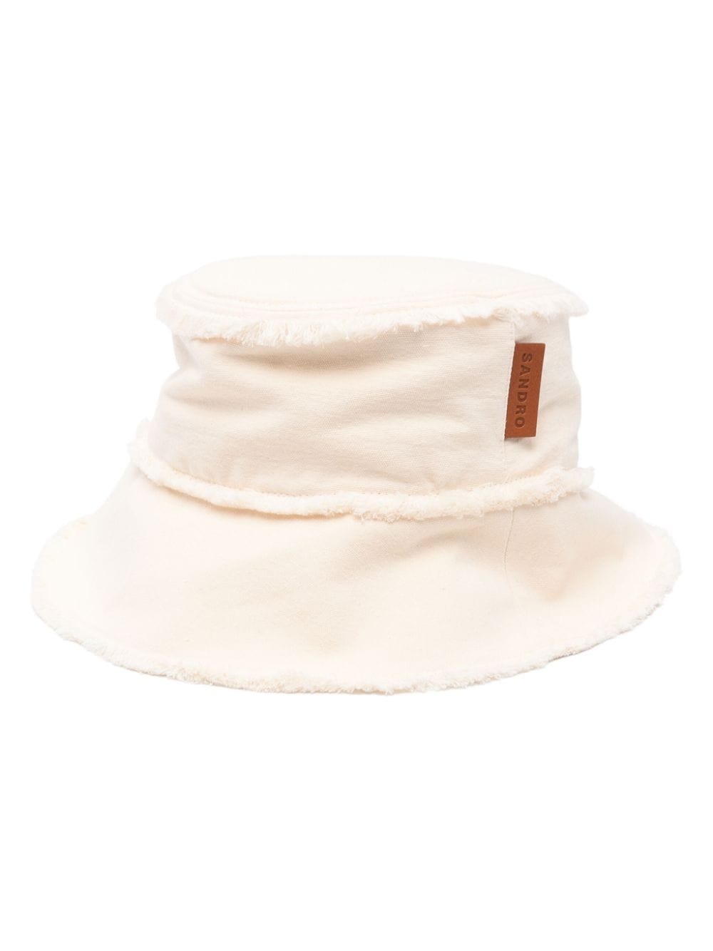 SANDRO frayed bucket hat - Neutrals von SANDRO