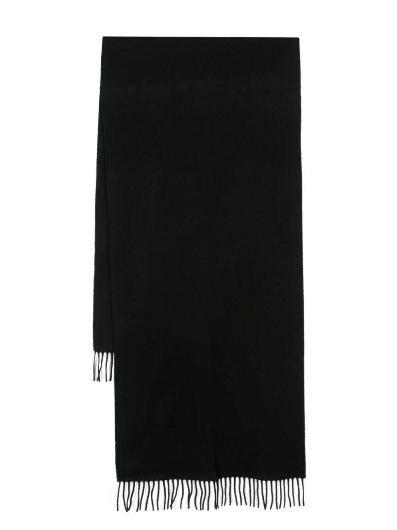 SANDRO fringed knitted scarf - Black von SANDRO