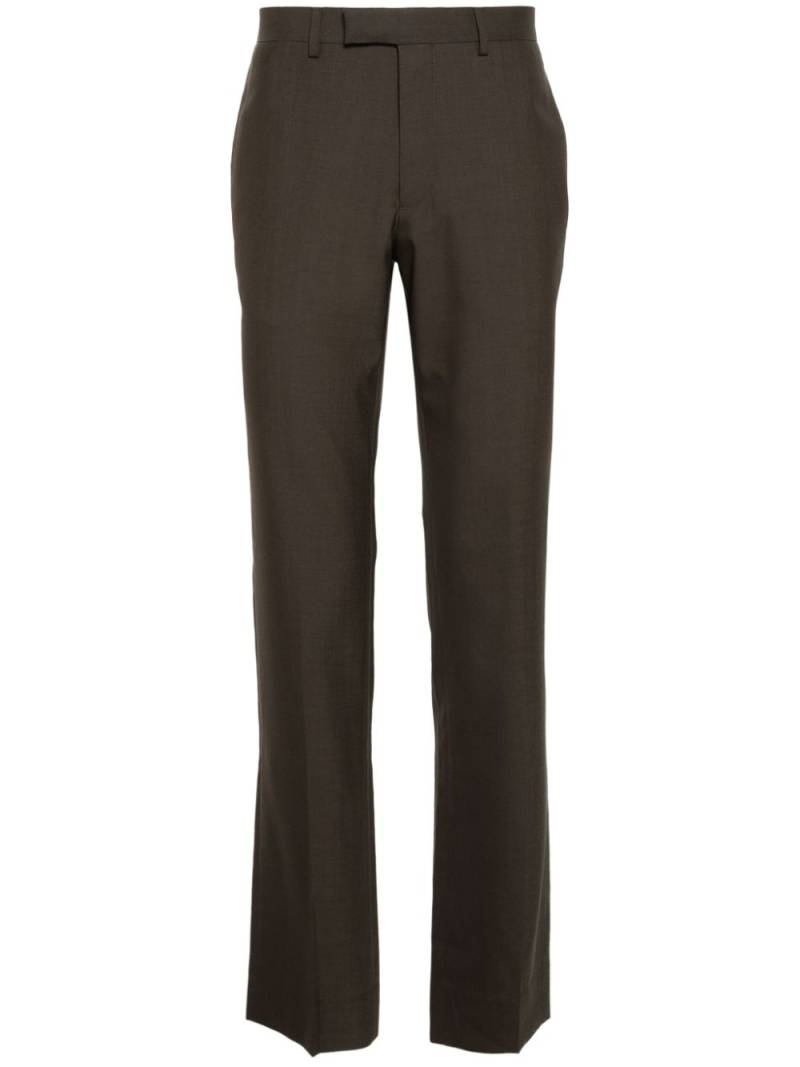 SANDRO grain de poudre straight trousers - Brown von SANDRO