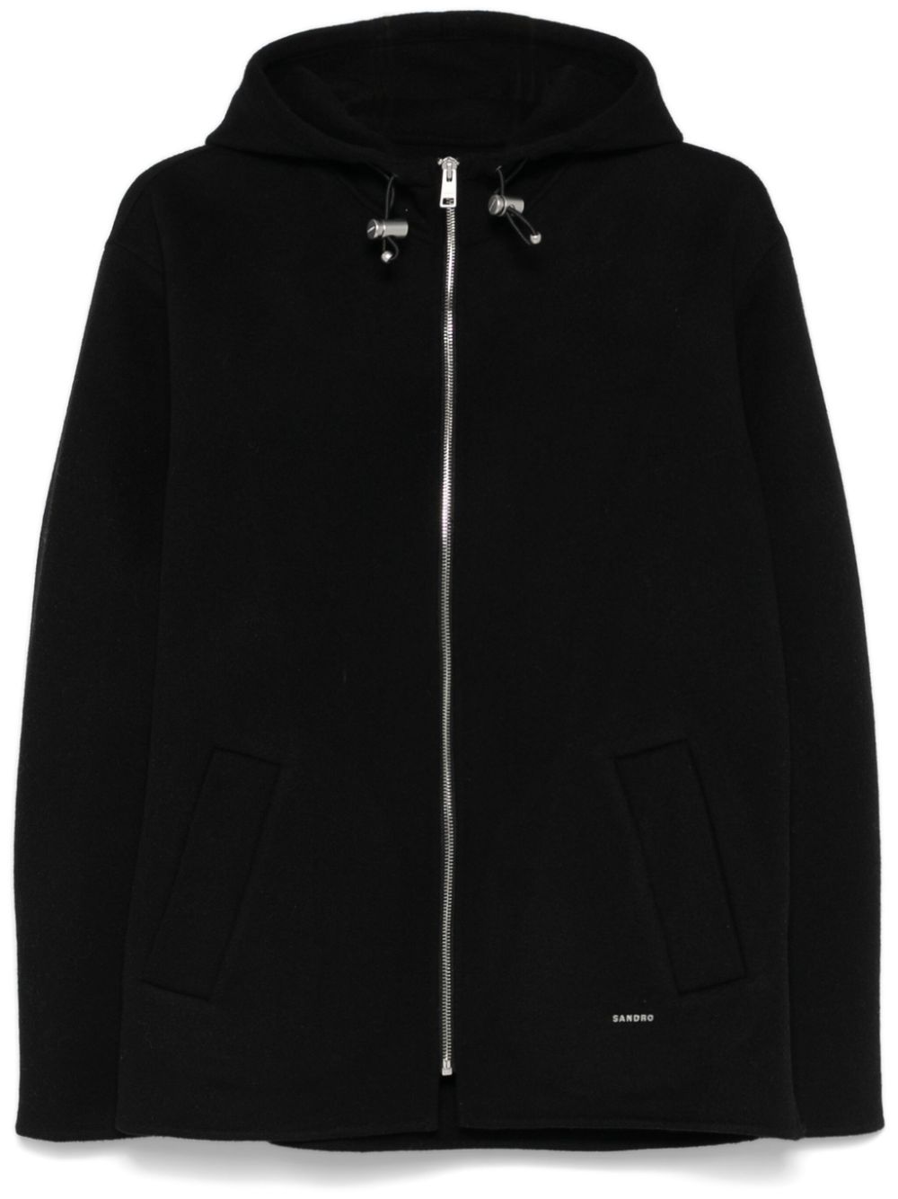 SANDRO hooded jacket - Black von SANDRO