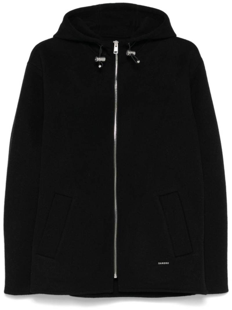 SANDRO hooded jacket - Black von SANDRO