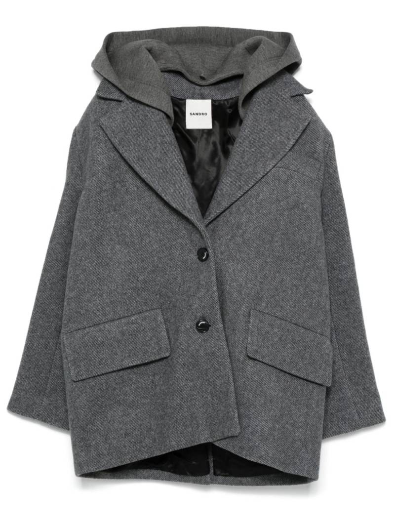 SANDRO hooded jacket - Grey von SANDRO