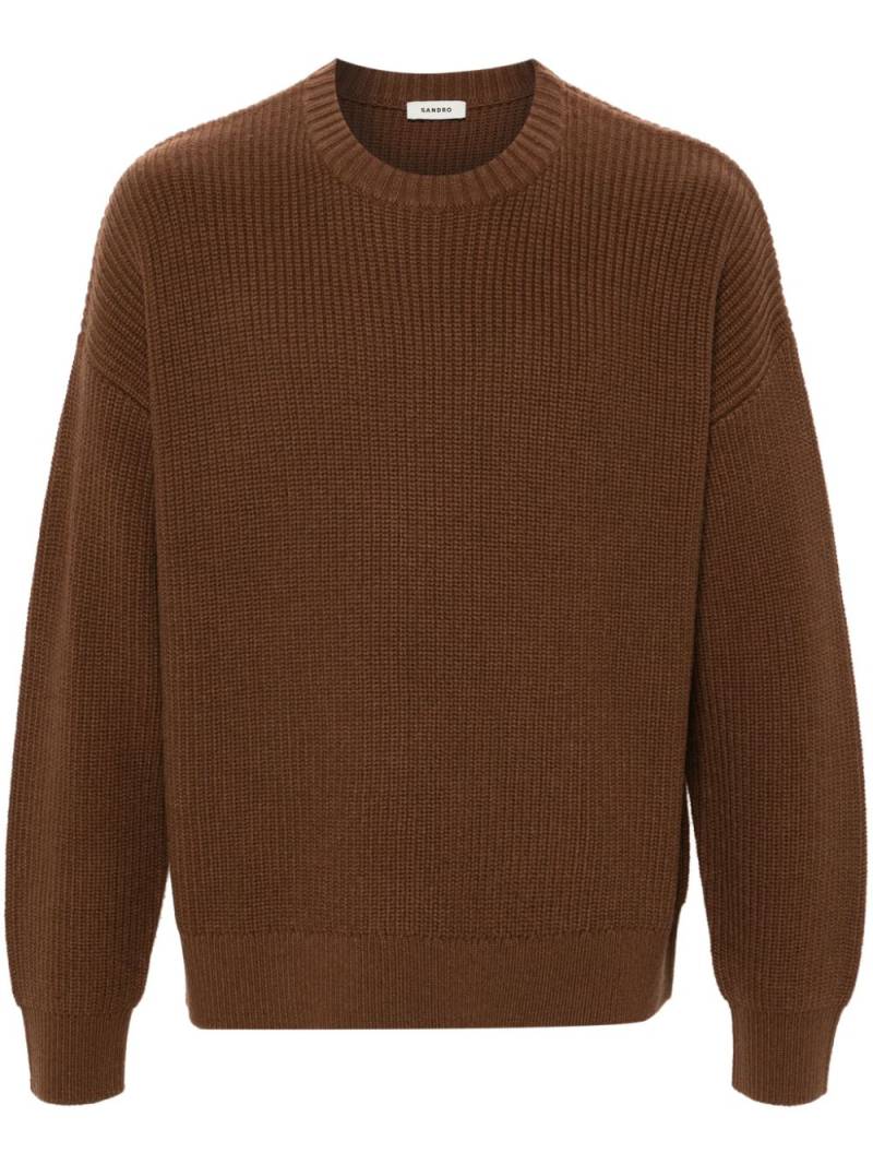 SANDRO knitted sweater - Brown von SANDRO