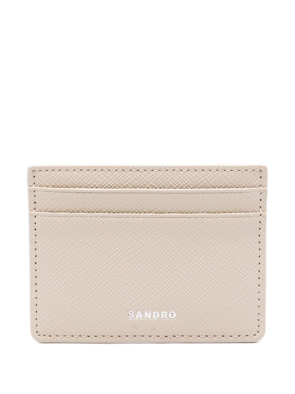 SANDRO leather card holder - Grey von SANDRO