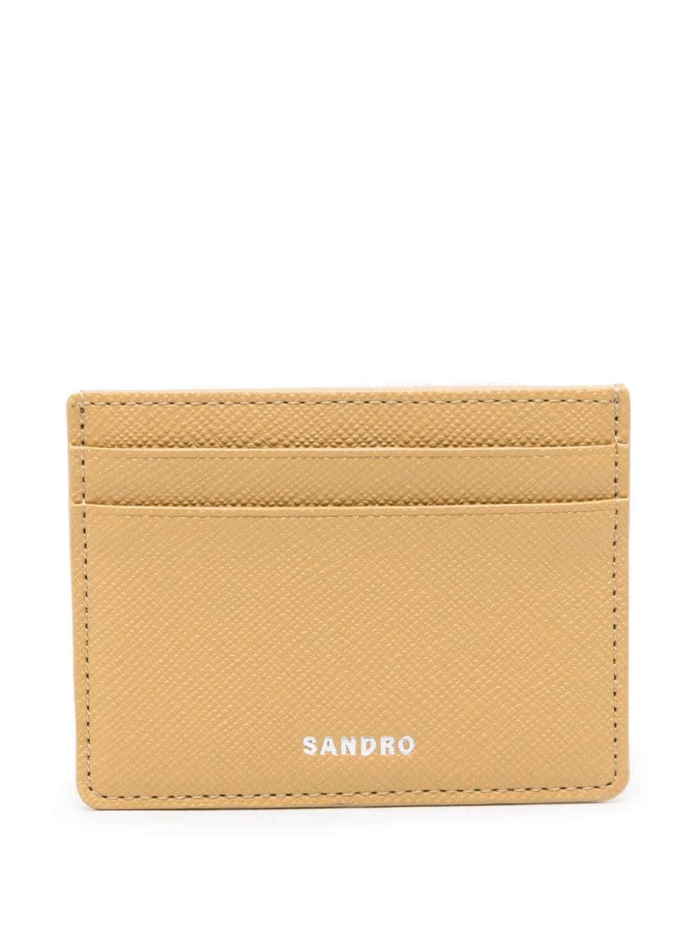 SANDRO leather card holder - Neutrals von SANDRO