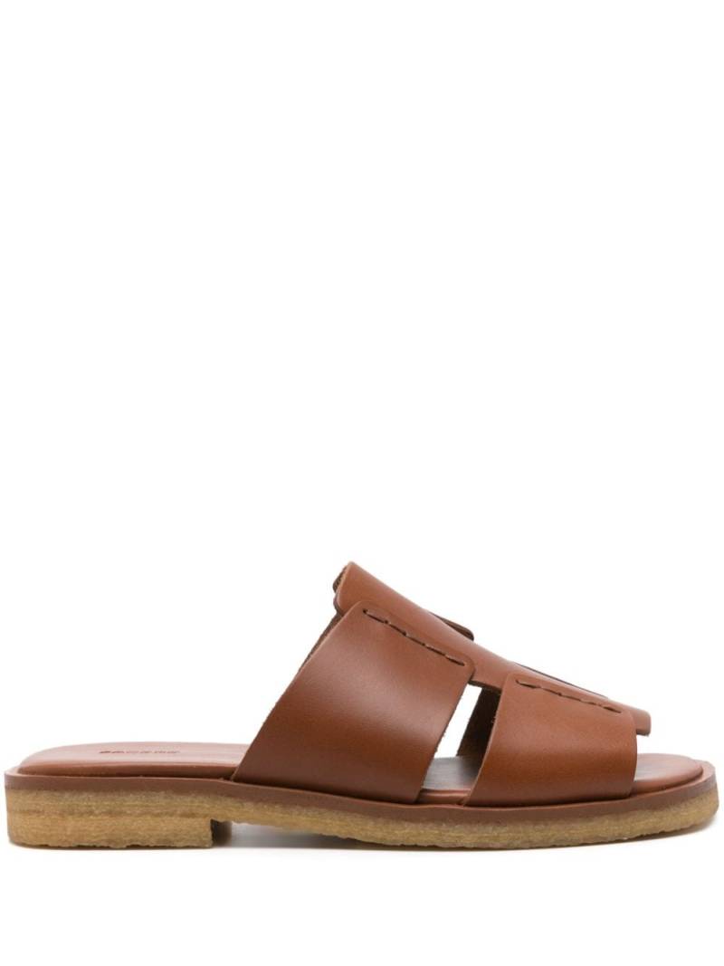 SANDRO leather sandals - Brown von SANDRO