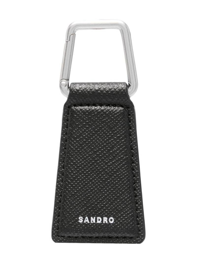 SANDRO logo-debossed keyring - Black von SANDRO