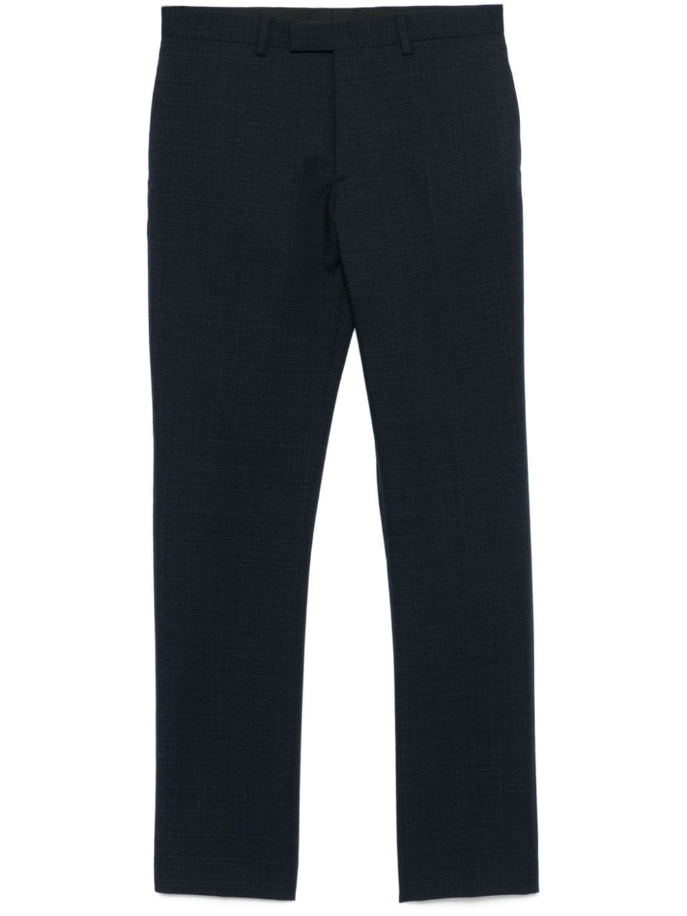 SANDRO micro tweed-print trousers - Blue von SANDRO