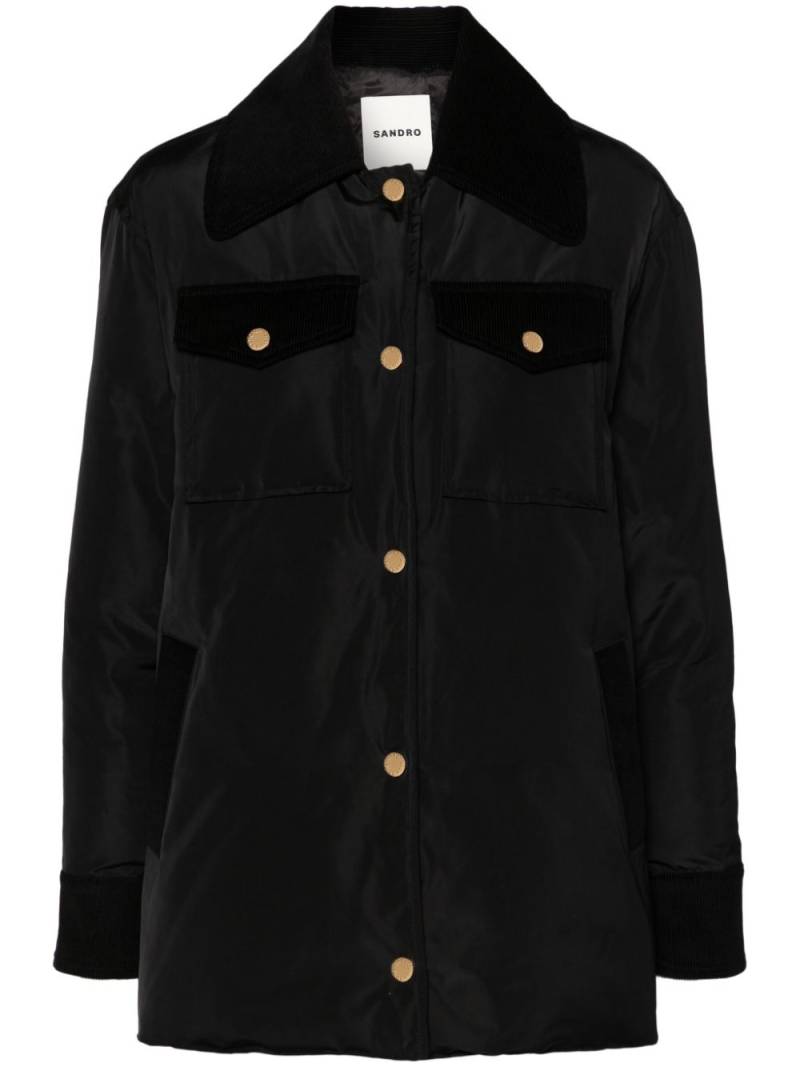 SANDRO padded military jacket - Black von SANDRO