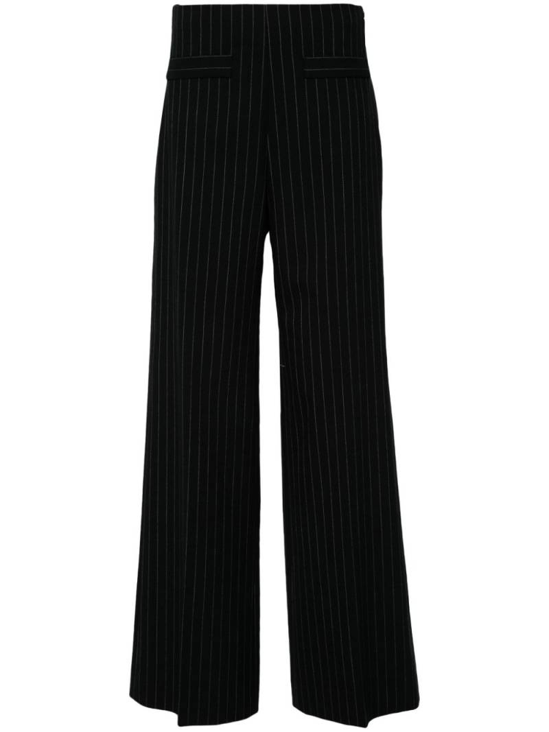 SANDRO pinstripe trousers - Black von SANDRO