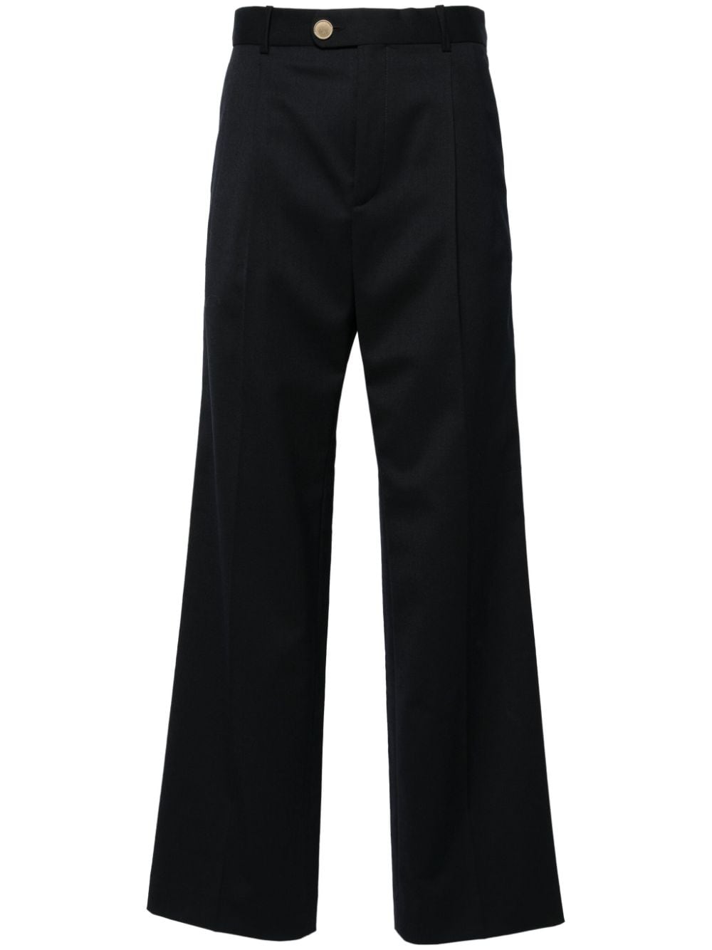 SANDRO pleat-detail tailored trousers - Blue von SANDRO