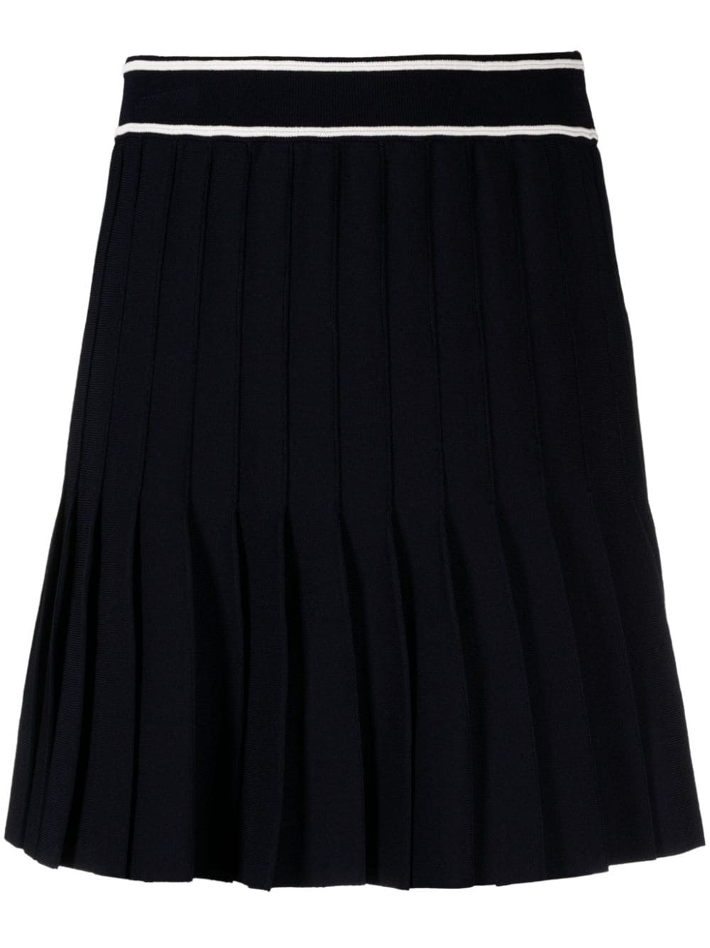 SANDRO pleated knit skirt - Blue von SANDRO