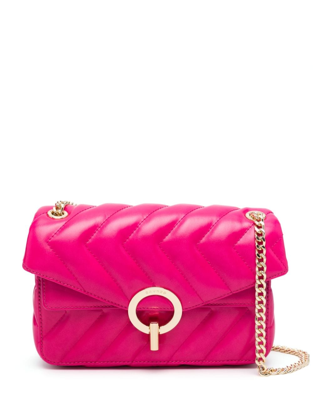 SANDRO quilted leather bag - Pink von SANDRO