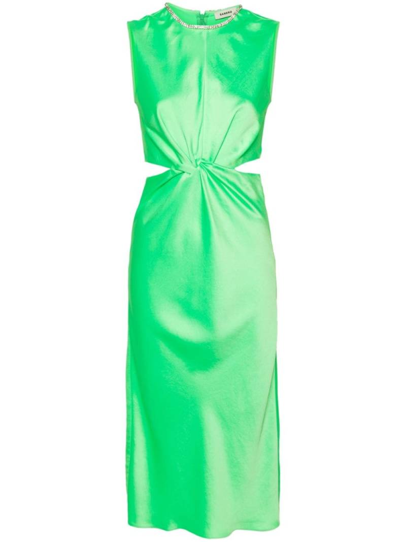 SANDRO rhinestone-embellished midi dress - Green von SANDRO