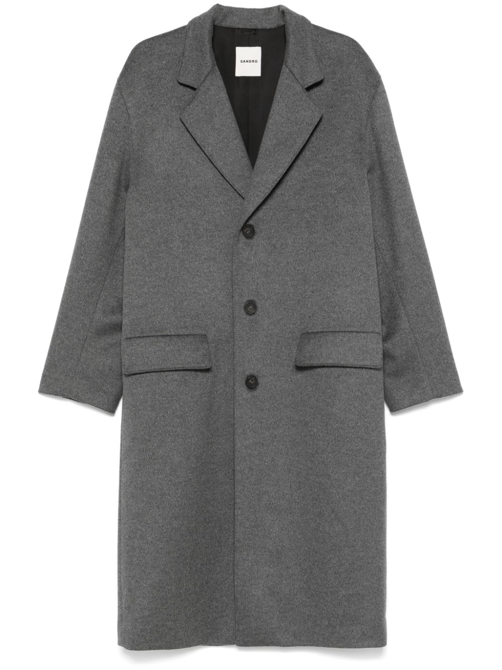 SANDRO single-breasted coat - Grey von SANDRO