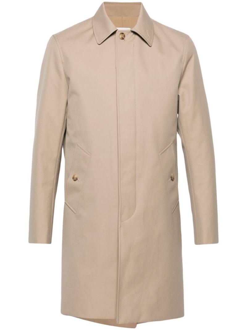 SANDRO single-breasted midi coat - Neutrals von SANDRO