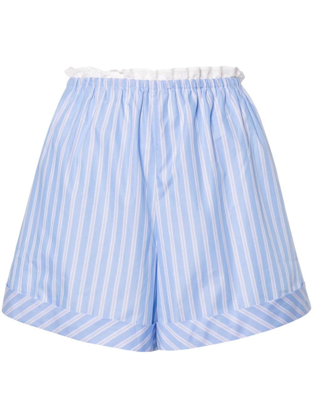 SANDRO striped cotton boxer shorts - Blue von SANDRO