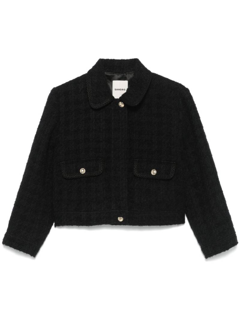 SANDRO tweed jacket - Black von SANDRO