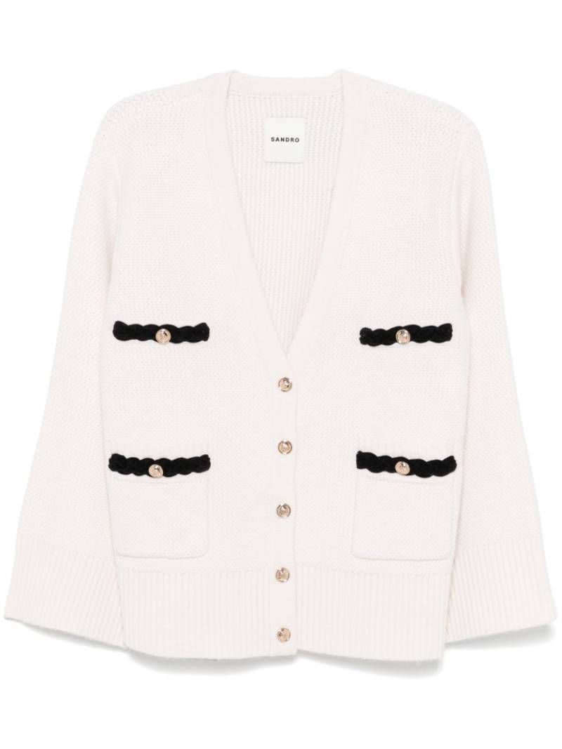 SANDRO wool cardigan - Neutrals von SANDRO