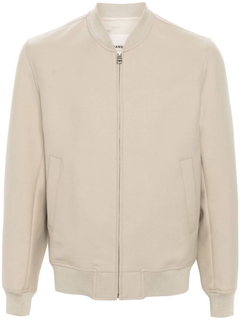 SANDRO zip-up bomber jacket - Neutrals von SANDRO