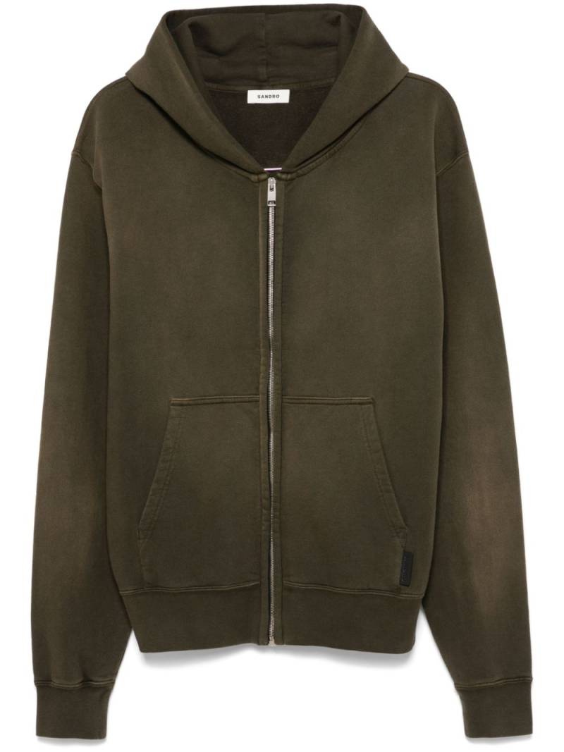 SANDRO zip-up hoodie - Green von SANDRO