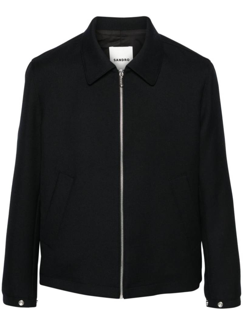 SANDRO zip-up jacket - Blue von SANDRO