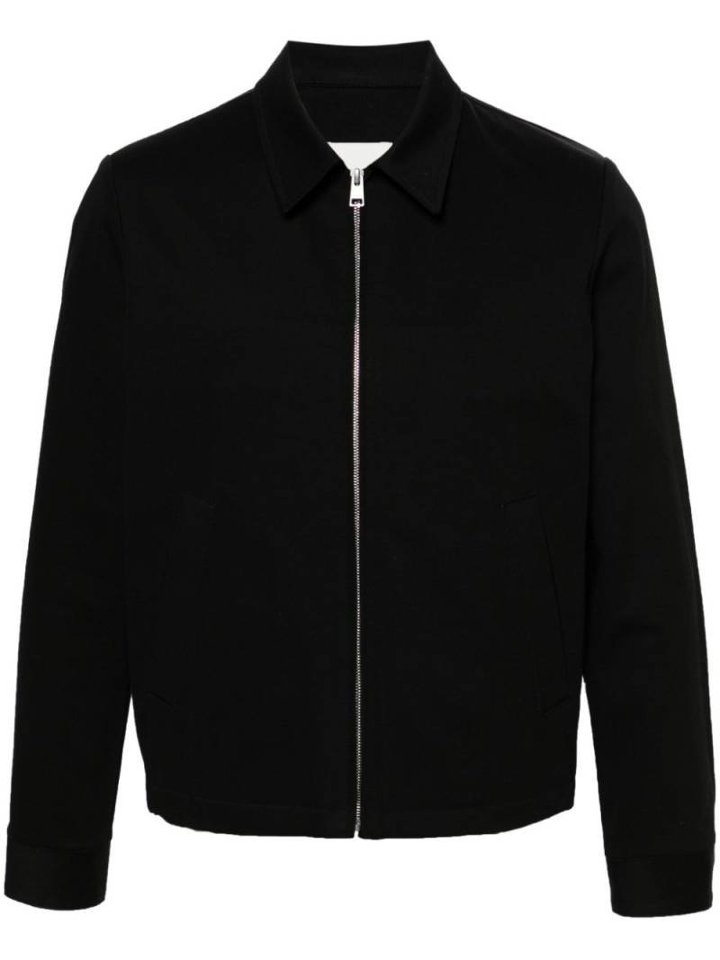 SANDRO zipped cotton shirt jacket - Black von SANDRO