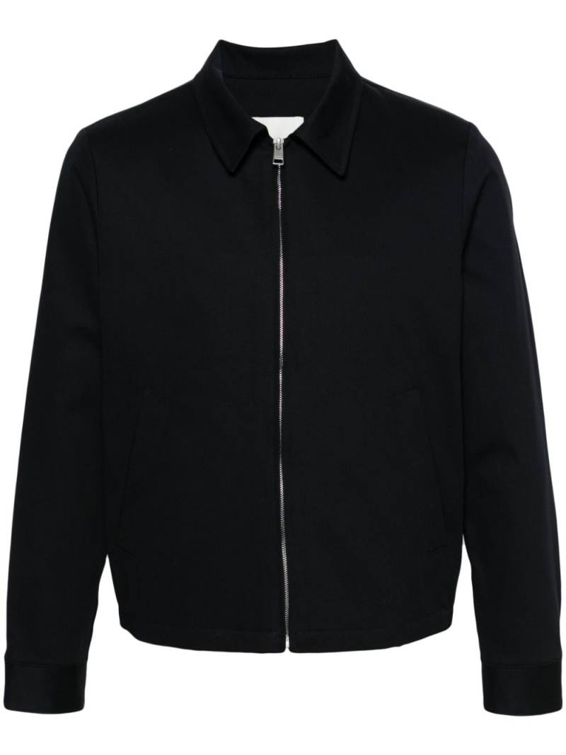 SANDRO zipped cotton shirt jacket - Blue von SANDRO