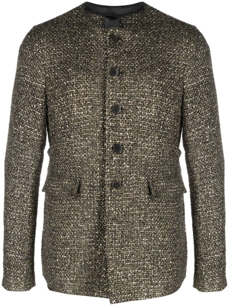 SAPIO lamé-effect bouclé jacket - Gold von SAPIO