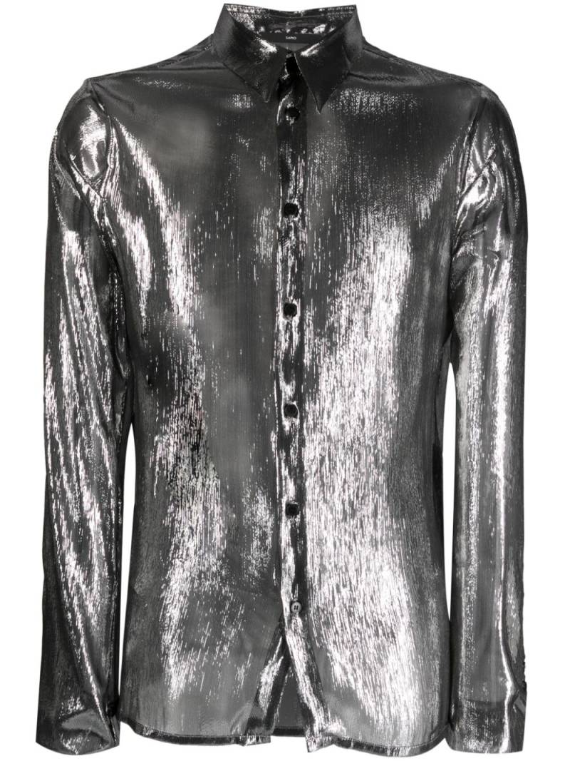 SAPIO metallic lurex shirt - Green von SAPIO