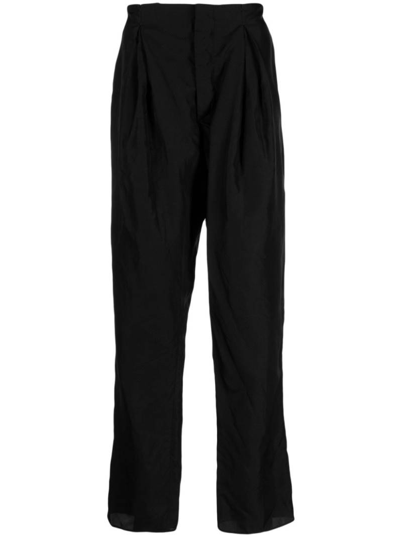 SAPIO pleat-detail straight-leg trousers - Black von SAPIO