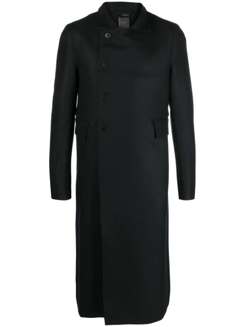 SAPIO single-breasted wool coat - Black von SAPIO