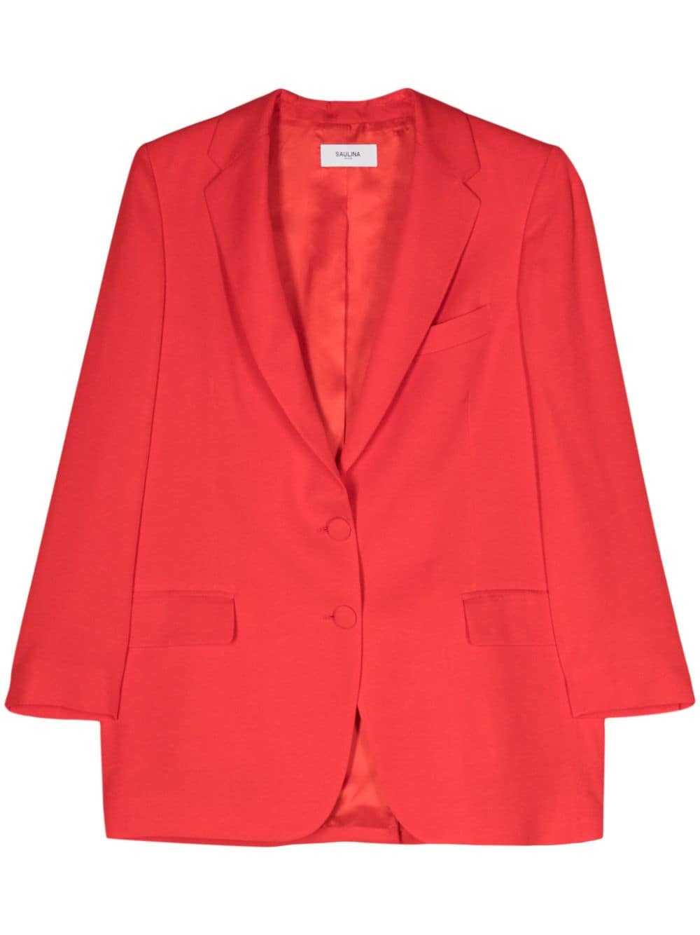 SAULINA Antonia single-breasted blazer - Red von SAULINA