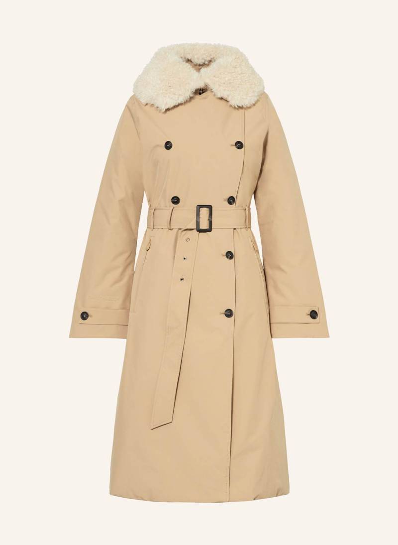 Save The Duck Trenchcoat Mit Abnehmbarem Kragen beige von SAVE THE DUCK