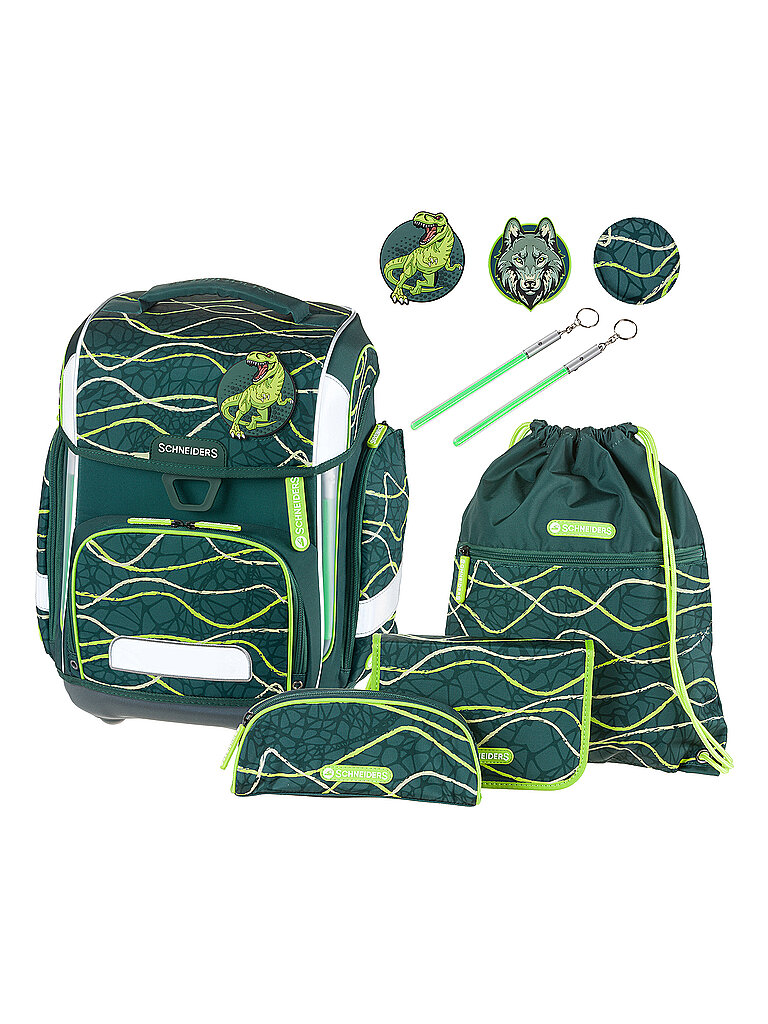 SCHNEIDERS Schultaschen Set Ergolite 9tlg Jurassic von SCHNEIDERS