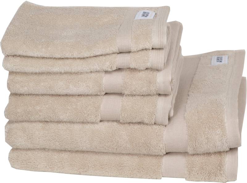 SCHÖNER WOHNEN-Kollektion Handtuch Set »Cuddly«, (Set, 6 St., 2 Handtücher 50x100 cm-2 Badetücher 70x140 cm-2 Gästetücher 30x50 cm), schnell trocknende Airtouch-Qualität von SCHÖNER WOHNEN-KOLLEKTION