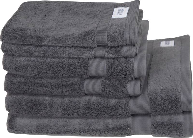 SCHÖNER WOHNEN-Kollektion Handtuch Set »Cuddly«, (Set, 6 St., 2 Handtücher 50x100 cm-2 Badetücher 70x140 cm-2 Gästetücher 30x50 cm), schnell trocknende Airtouch-Qualität von SCHÖNER WOHNEN-KOLLEKTION