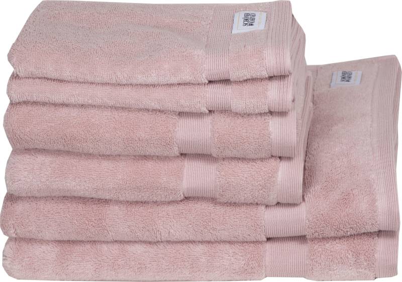 SCHÖNER WOHNEN-Kollektion Handtuch Set »Cuddly«, (Set, 6 St., 2 Handtücher 50x100 cm-2 Badetücher 70x140 cm-2 Gästetücher 30x50 cm), schnell trocknende Airtouch-Qualität von SCHÖNER WOHNEN-KOLLEKTION