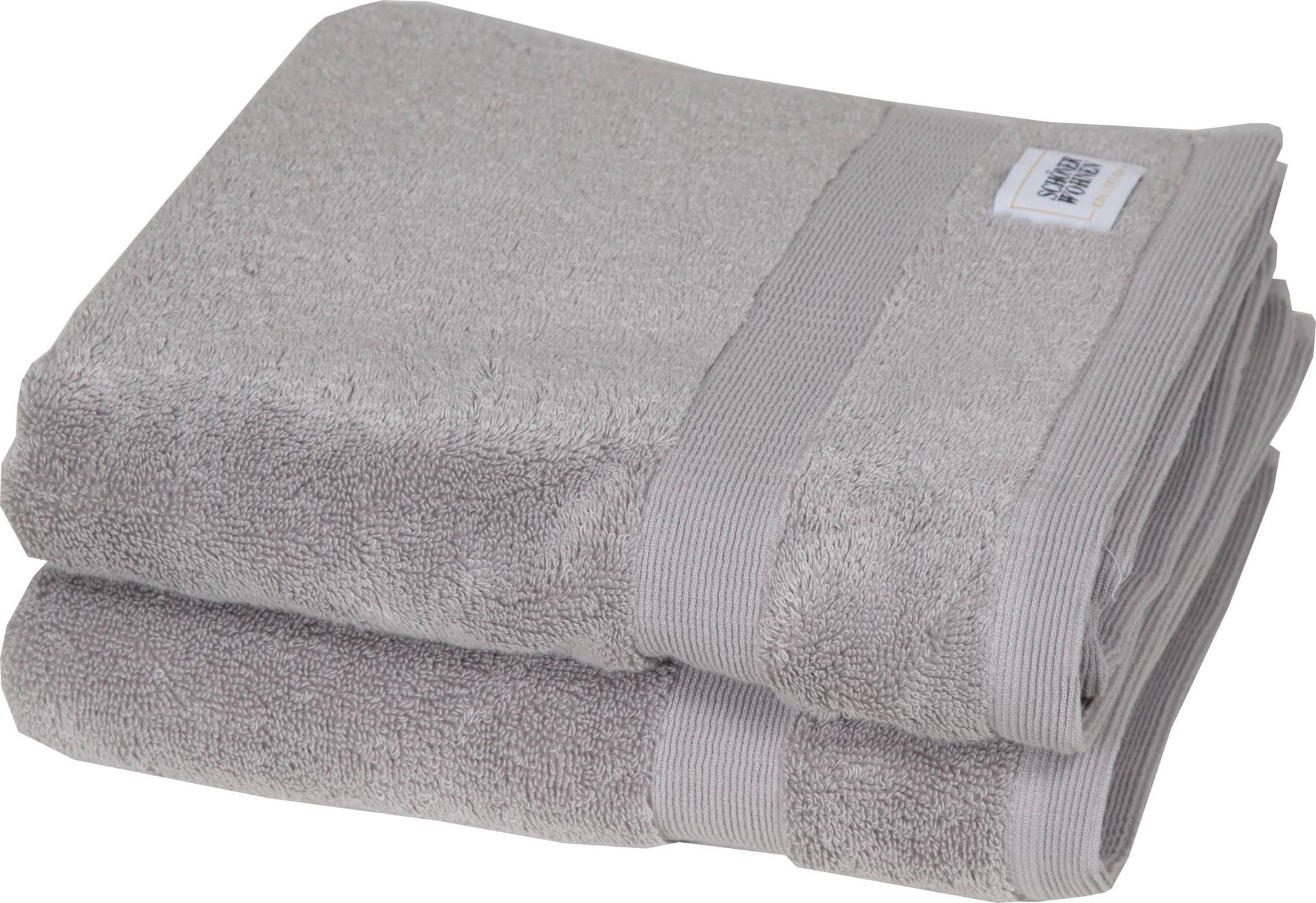 SCHÖNER WOHNEN-Kollektion Handtücher »Cuddly«, (2 St., 2er Set Handtücher 50 x 100 cm), schnell trocknende Airtouch-Qualität von SCHÖNER WOHNEN-KOLLEKTION