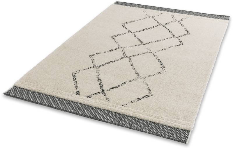 SCHÖNER WOHNEN-Kollektion Hochflor-Teppich »Winsome 6318-242«, rechteckig, 25 mm Höhe, Langflor, Hoch Tief Struktur, Wohnzimmer, Schöner Wohnen Kollektion von SCHÖNER WOHNEN-KOLLEKTION