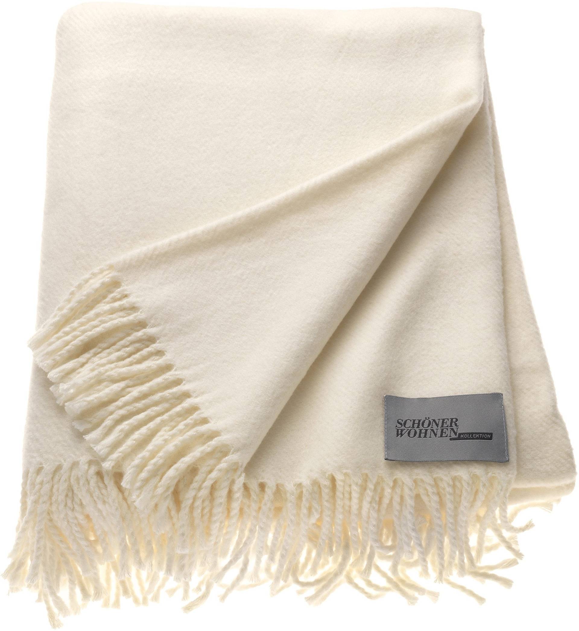 SCHÖNER WOHNEN-Kollektion Wohndecke »Basics«, mit Fransen, Kuscheldecke SCHÖNER WOHNEN-Kollektion Wohndecke »Basics«, mit Fransen, Kuscheldecke von SCHÖNER WOHNEN-KOLLEKTION