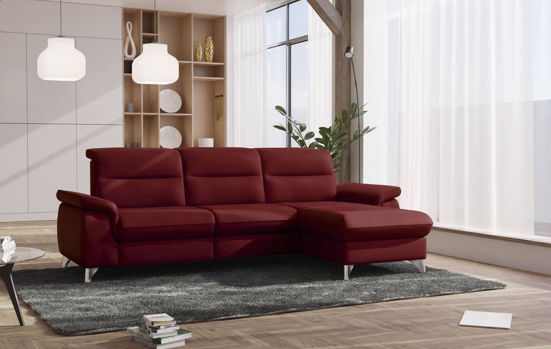 sit&more Ecksofa »Astoria L-Form«, wahlweise mit motorischer Relaxfunktion von sit&more