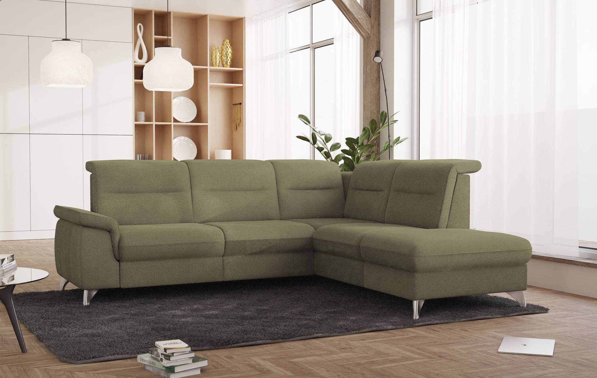 sit&more Ecksofa »Astoria L-Form«, wahlweise mit motorischer Relaxfunktion von sit&more