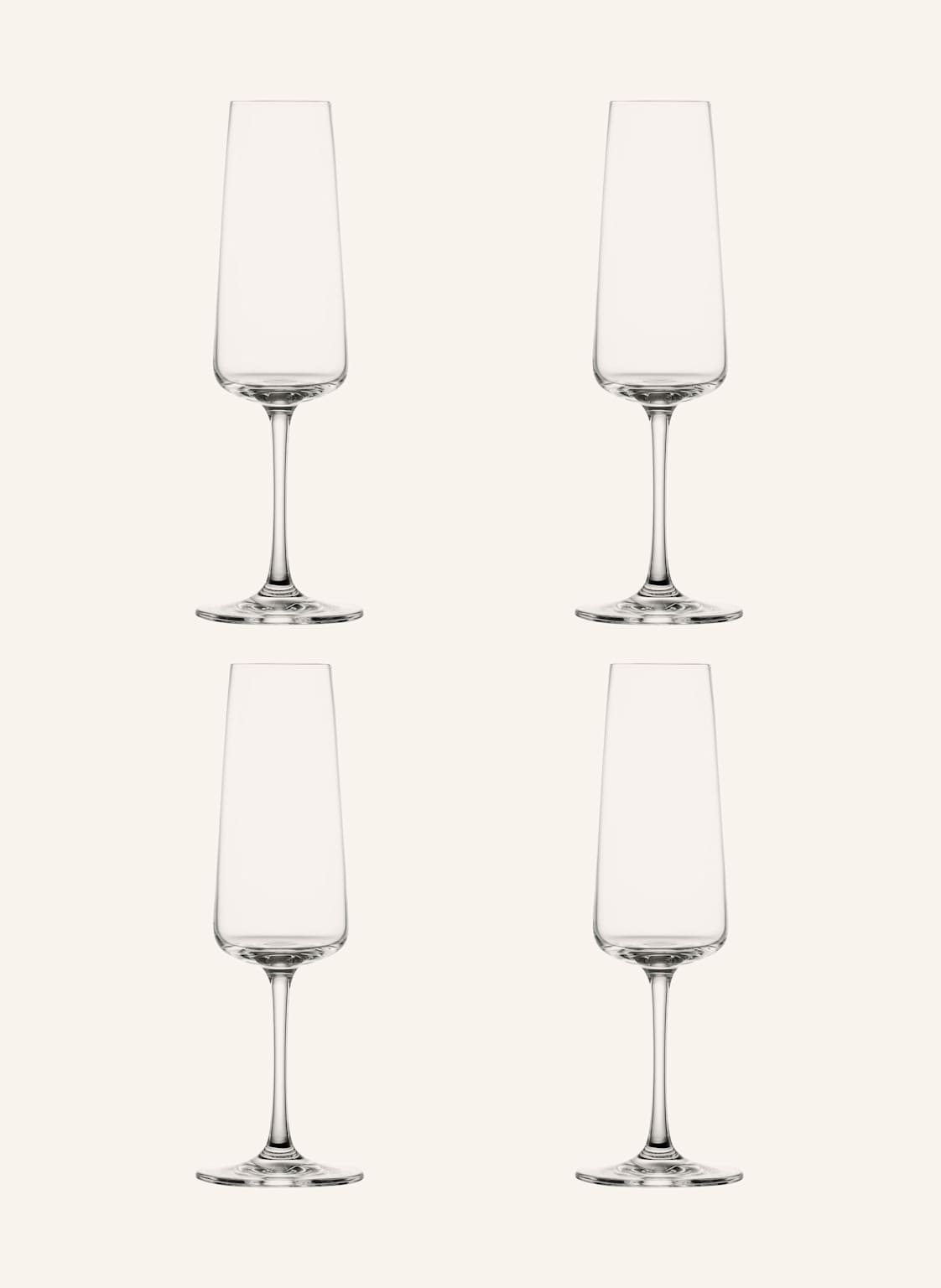 Schott Zwiesel 4er-Set Sektgläser Miovino transparent von SCHOTT ZWIESEL