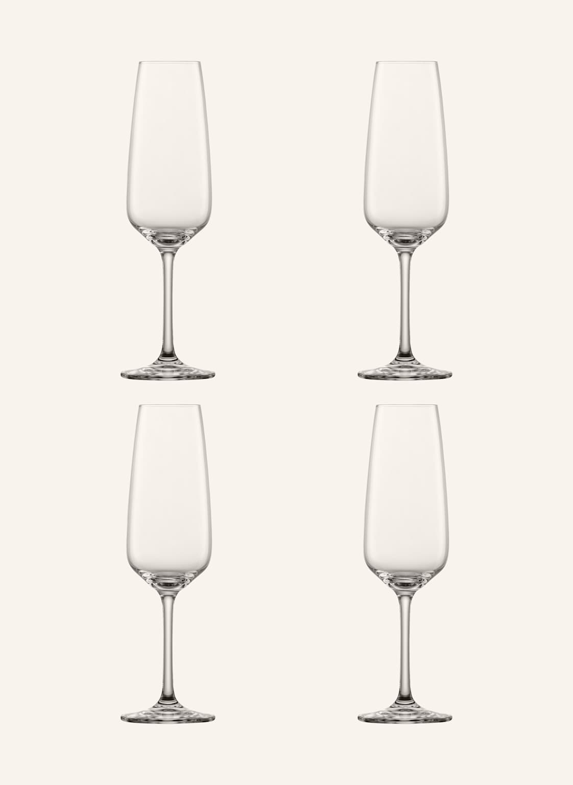 Schott Zwiesel 4er-Set Sektgläser Tulip transparent von SCHOTT ZWIESEL